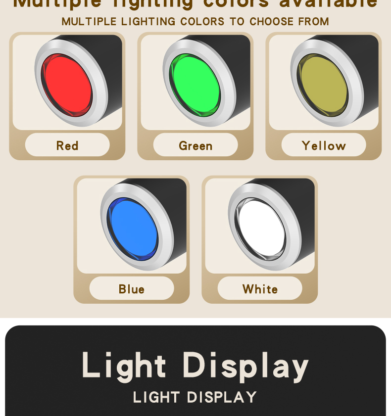 16mm 22mm LA22Y Plastic Indicator Light, 2-Pin, Red, Yellow, Blue, White, Green, Waterproof Round Power Signal Light