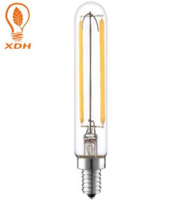 bulbos 2700K claro 240V E14 do filamento do diodo emissor de luz de Edison do espaço livre de 2W 4W T20 tubulares