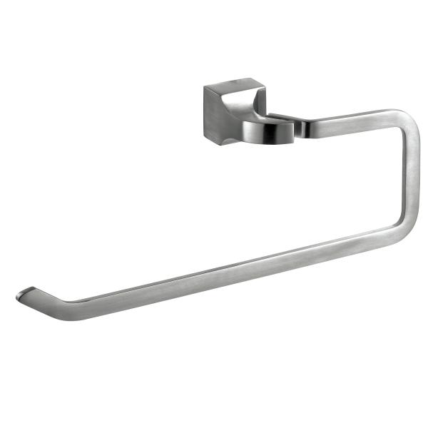 Warm Grey Satin Finish Bathroom Towel Rings Wall Mounted Hand Sus304 Customizable