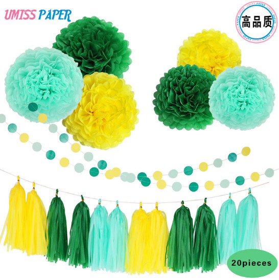 20pcs/set  Hot birthday parties, weddings, wedding decorations,paper strips, paper lanterns, paper flower balls