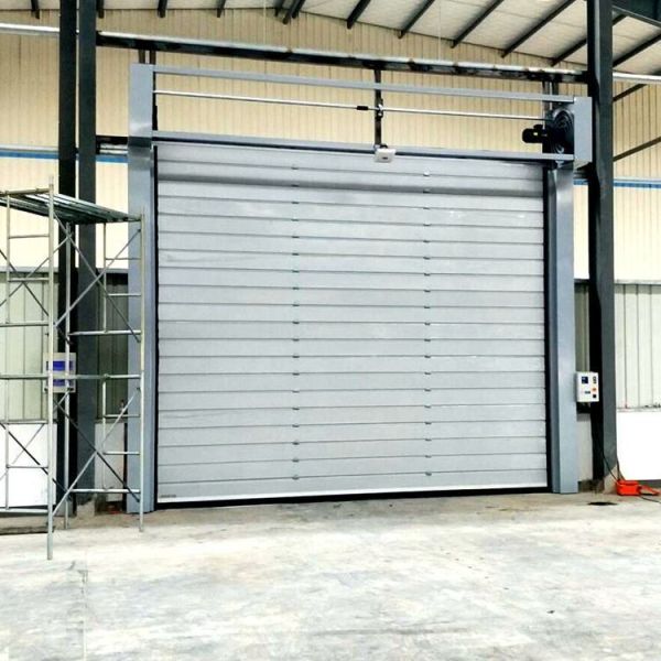 Speed Adjustable Aluminum Roll Up Door 0.75KW-1.5KW High Speed Rapid Roll Doors