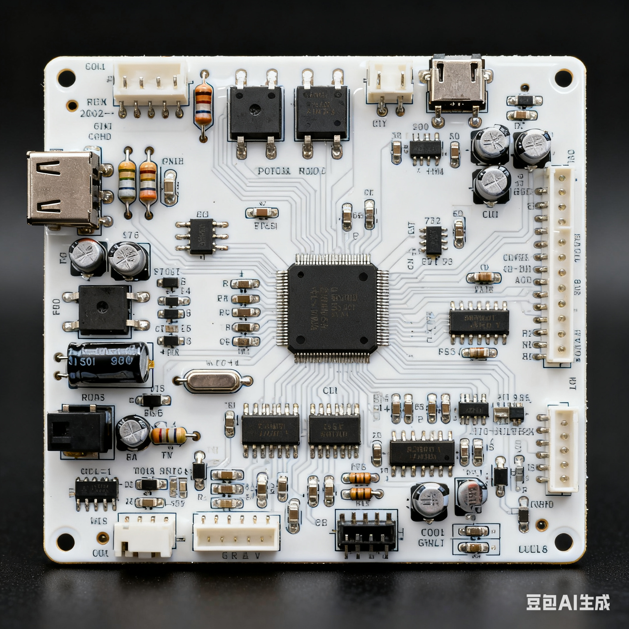 Customized White Ink PCBA with 100% E-Test for Enhanced Electronic Efficiency