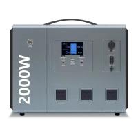 Alimentation d'énergie portative pure d'onde sinusoïdale établie dans la batterie au lithium 2000W 2668Wh