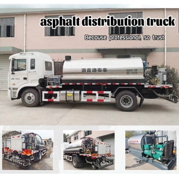 6000L Truck-mounted Tack Hot Bitumen Pressure Asphalt Emulsion Distributor Trailer Sprayer Truck