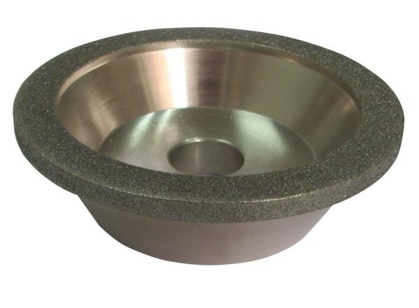 High Efficiency CBN Diamond Grinding Wheels 12C9 Shape For Carbide - Tipped Tools