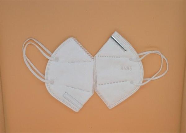 Comfortable N95 Pollution Mask Folded Adjustable Nose Clip High Strength Design