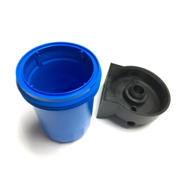 Hot Runner System Plastic Cover Mould Blue Bottle And BlacK Cap For Home Appliances