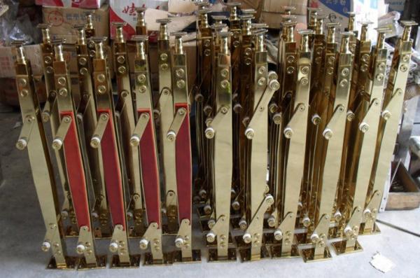 fatory Customized Morden Design Balcony stainless steel railing stair baluster with color mirror finish