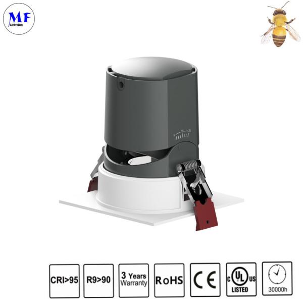 Alu. PC Anti Glare IP40 Round Recessed Light Spotlight Ceiling Mounted Down Light With Epistar COB 5W CE RoHS