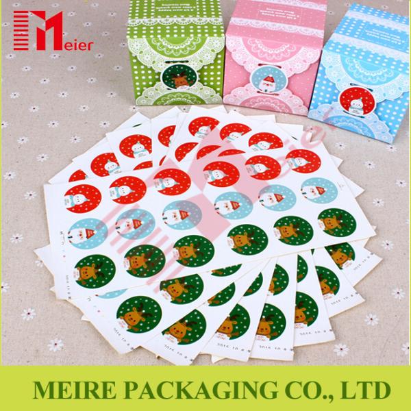 Christmas Snowman Santa Claus Decoration Label Paper Self-adhesive Sticker