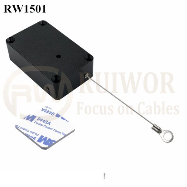RW1501 Cuboid Multifunctional Retractable Cable With Ring Terminal Inner Hole 3mm 4mm 5mm For Option