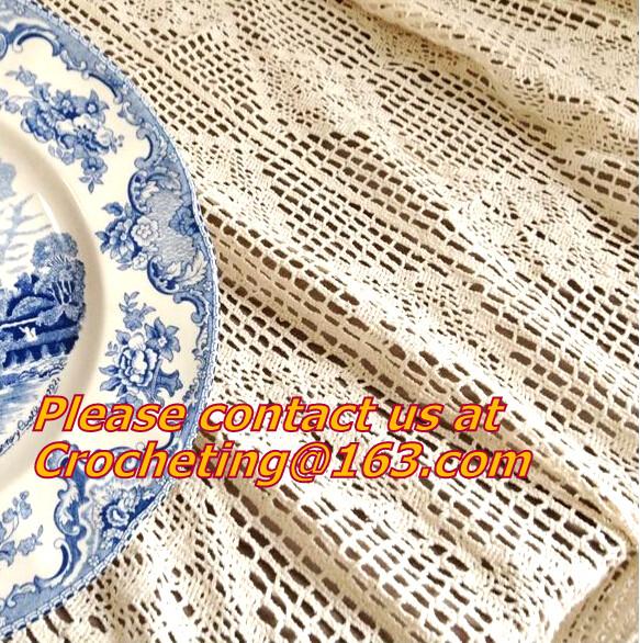 handmade, Crochet Round table clothing - table cover, handmade crochet, blanket, clothes