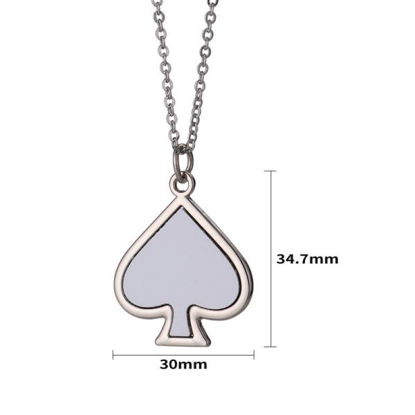 Custom Metal Necklace Fashion Unique Jewelry Necklaces For Heat Transfer Durable
