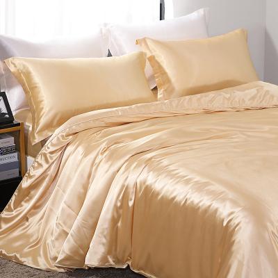 1.5m 5feet 22 Momme Silk Sheet Set , Grade A Chinese Silk Duvet Cover