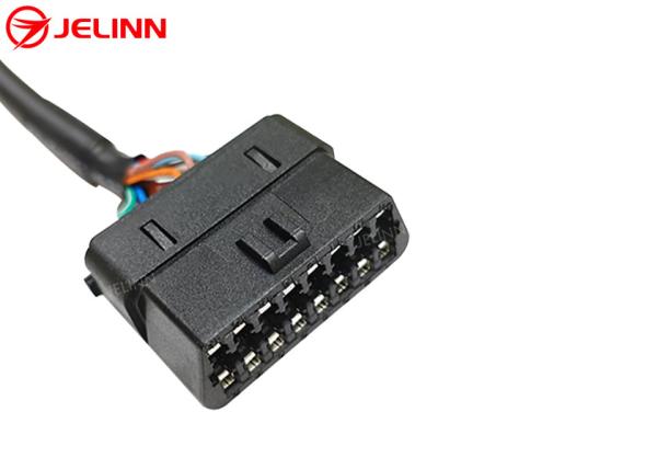 Universal OBD 2 J1962 OBDII Obd2 T-harness Splitter Spliter Y Cable With Multi Mounting Brackets for All Car Makes