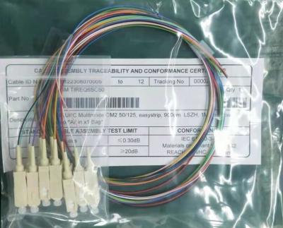 Trança da fibra E2000 multimodo, cabo OM2 de fibra ótica exterior