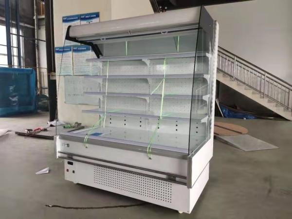 220V Air Curtain Cabinet 2 To 8 Degree Vegetable Display Freezer