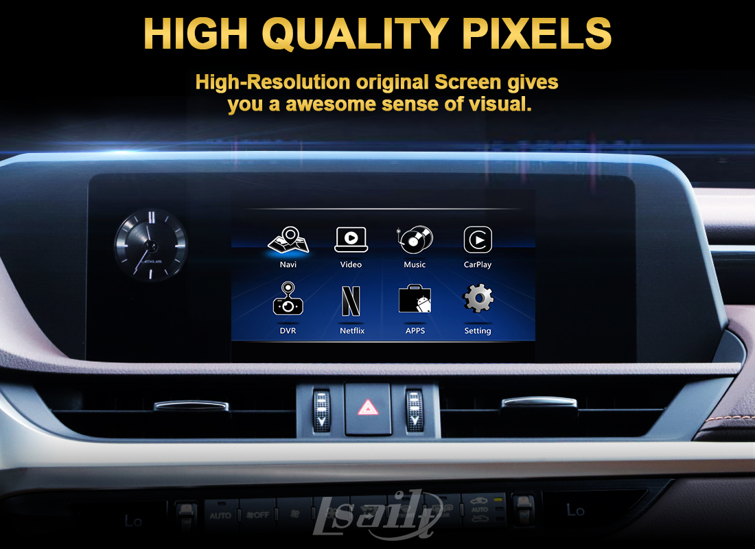 CarPlay/мультимедиа андроида взаимодействуют с YouTube, NetFlix, Yandex на Lexus 2013-2021 GX460 NX200 LX570