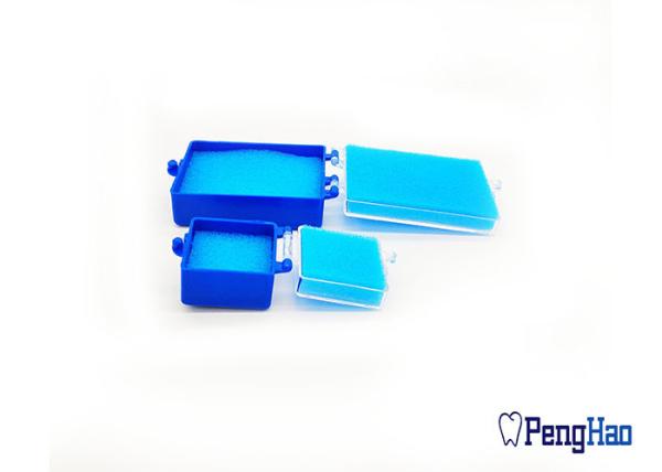 Square Plastic Tooth Box , Dental Lab Products With Sponge / Dental Retainer Case