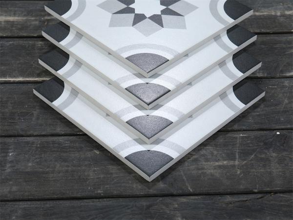 Gray 20x20cm Ceramic Rustic Tile for Hotel Bathroom Floor