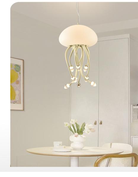 Cream style designer jellyfish chandelier minimalist and creative living room light(WH-AP-563)