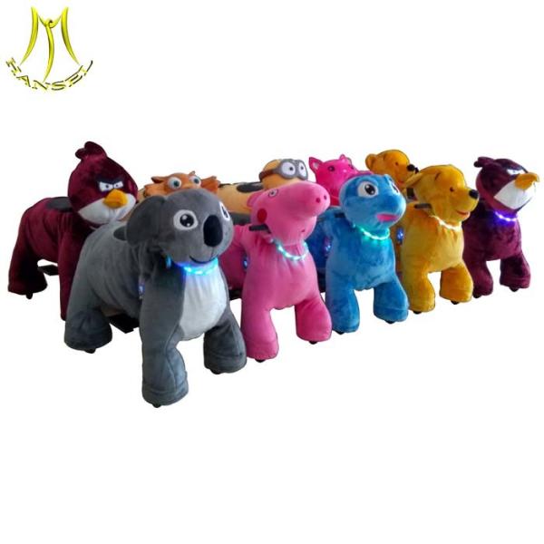 Hansel shopping mall ride on animals coin operated plush electric animal scooters