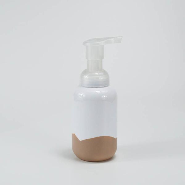250ml Capacity PET Collar Foam Pump Bottle with Wavy Pattern and Irregularity Pattern