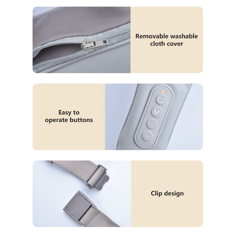 Electric Neck Acupoint Lymphatic Massager for Neck Back Body Massager With Heating