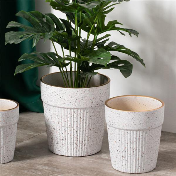 Cheap Custom Garden Decor Maceta Indoor Outdoor Succulent Pot White Planter Ceramic Flower Pots & Planter