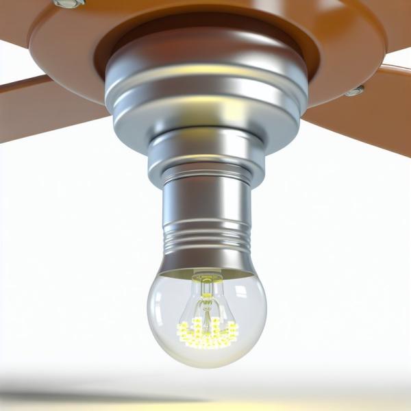 LED 天井扇風機ライト INGANチップで交換, 1200 ルメン, 3000K