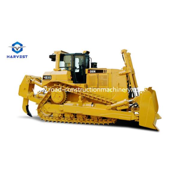HBXG SD8N Bulldozer de rastreo con motor Cummins de 257kw, cuyo cuchillo está elevado