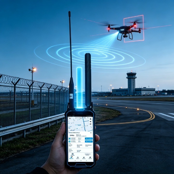 DJI Drone 3km Handheld Detection Positioning RID Identification Device Fast Detection