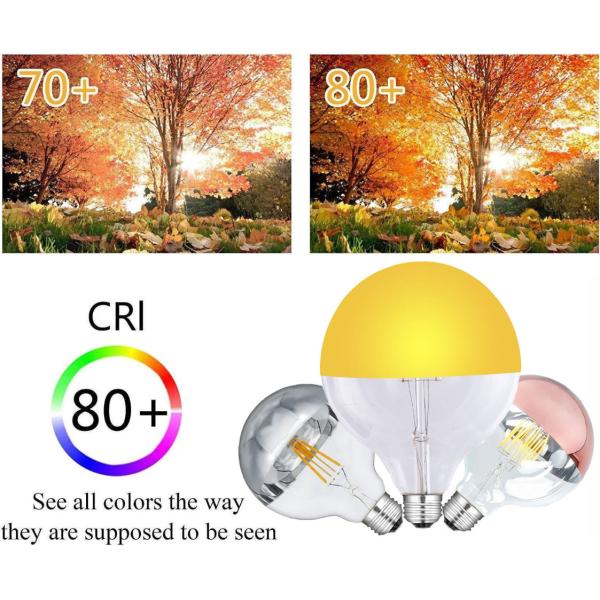 Шарики нити Edison декоративные серебрят лампу электрических лампочек 4W 6W G80 глобуса СИД Shadowless