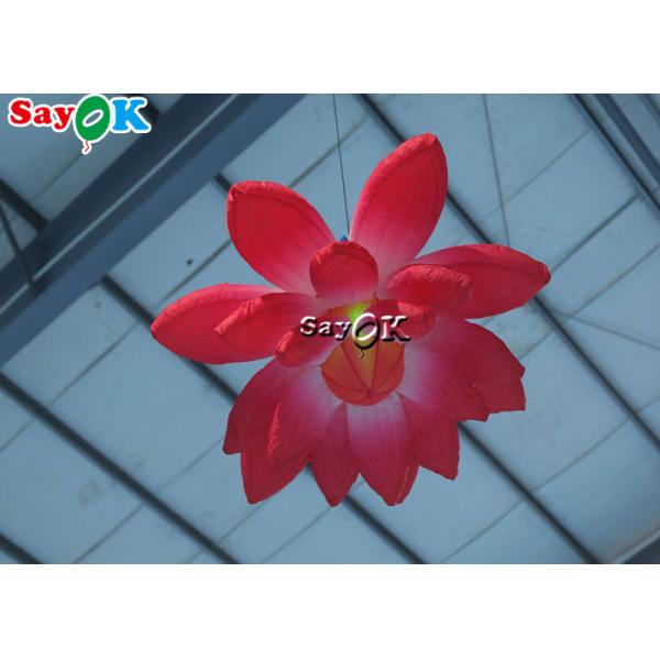 fleurs accrochantes de allumage gonflables de mariage de décoration de 1.5m