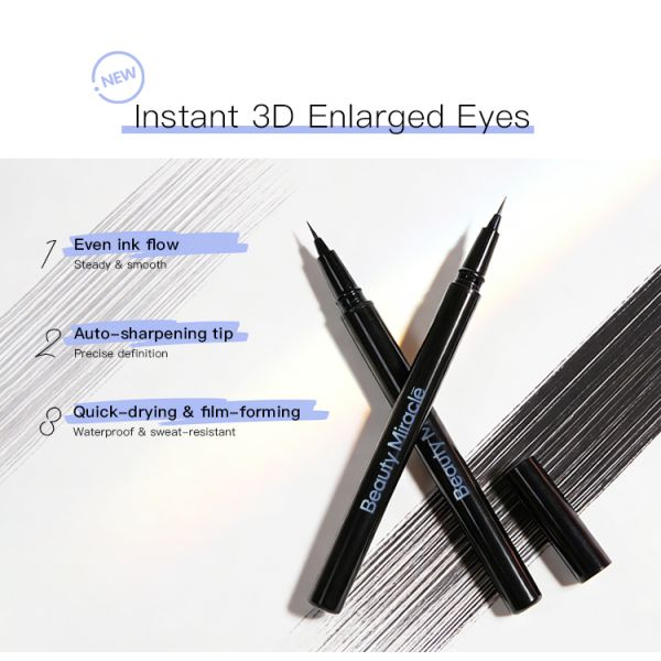 Private Label New Arrival Waterproof Factory Wholesale Cosmetics Smooth Smudge-proof Eye Liner Liquid Eyeliner Pencil