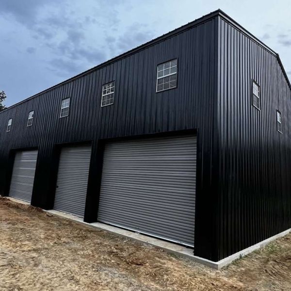 Portable Garage Shelter Metal Garden Shed Prefab Metal Car Garage Buildings Kit Steel Pole Barn