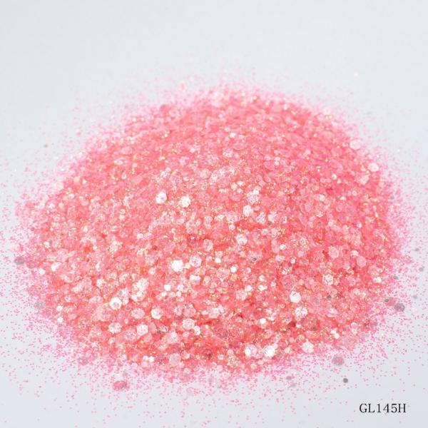 Nail Decoration Polyester Hexagonal Holo Glitter Mix Rainbow Chunky Glitter For Christmas Supplies
