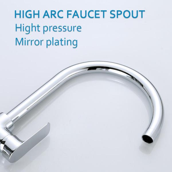 Robinet en céramique de cuisine de bec de pivot du robinet de mélangeur d'évier de cuisine de cartouche 360