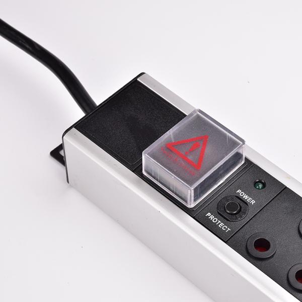 10 Way South Africa Type PDU Extension Socket With On/Off Switch, Overload Protector