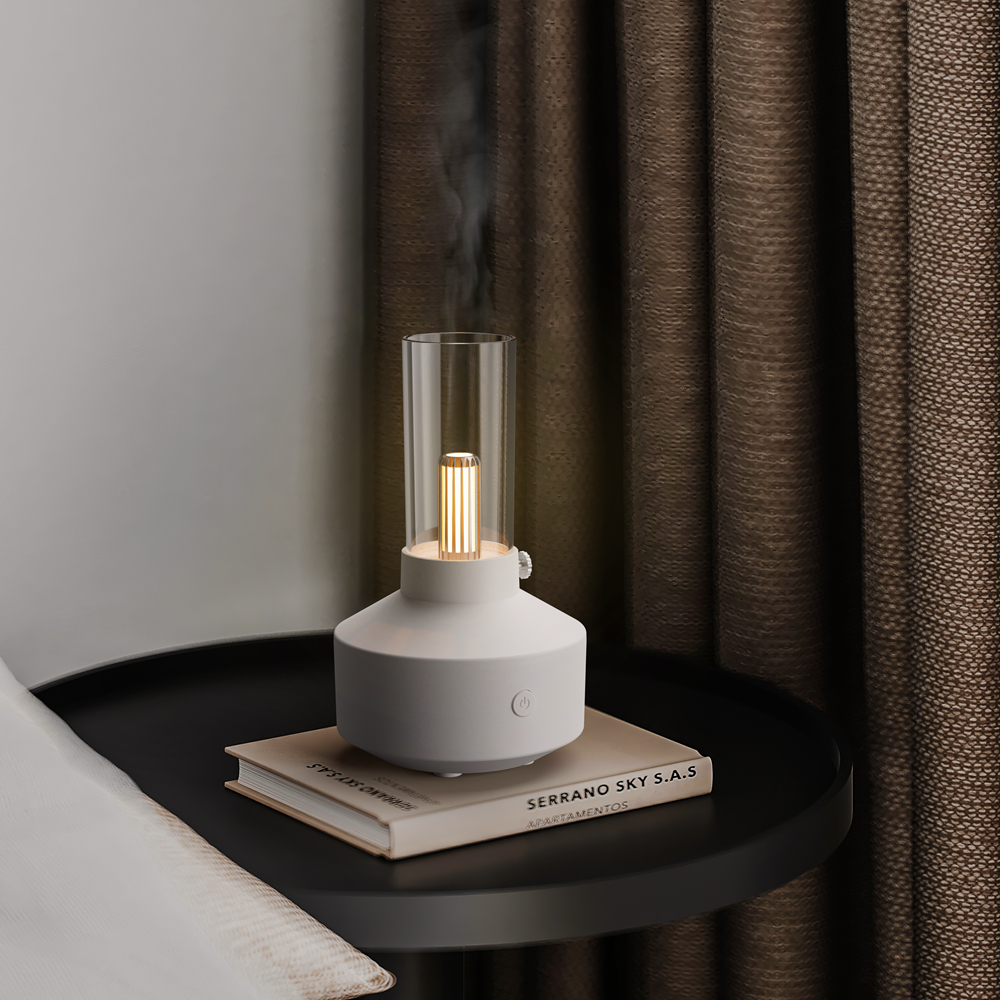 NEW Ultrasonic Fragrant Aromatherapy Air Humidifier Electronic Yoga Candle Light Home Essential Oil Aroma Diffuser