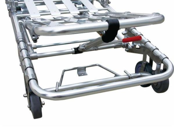Hospital Emergency Ambulance Stretcher Trolley Aluminum Alloy Automatic Loading Stretcher