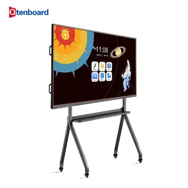 Qtenboard 工場 86 インチ インタラクティブ スマートボード ホワイトボード 会議用
