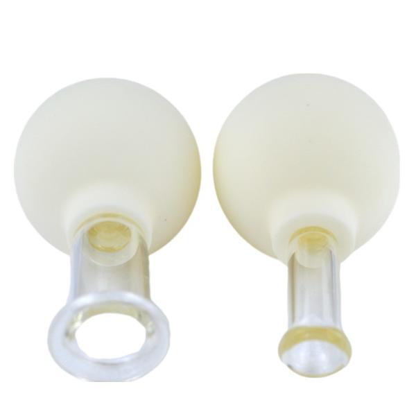 2023 Arrivals 2 Pieces Glass Silicone Cupping Set Massage Vacuum Suction Cupping Cups For Face by Rubber and Massage Hammer