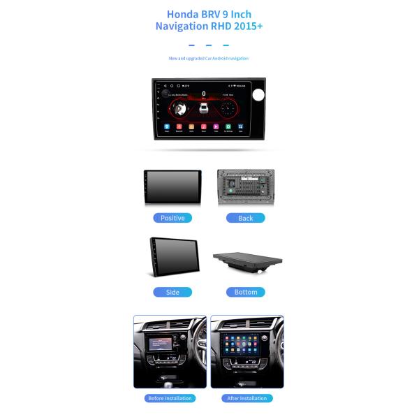 Для навигации автомобиля автомобиля MP5 Bluetooth музыки Honda BRV RHD 2015+ WIFI 4G онлайн