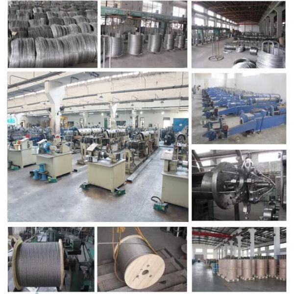 3.2mm 7X7 Cinturón de acero galvanizado revestido de plástico Vinyl revestido para líneas de ropa