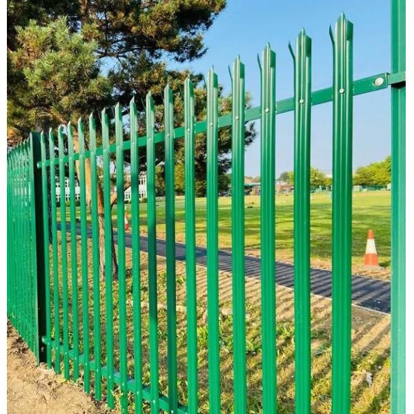 Metal D And W Pale 1.5m Steel Palisade Fencing Industry Security Panels