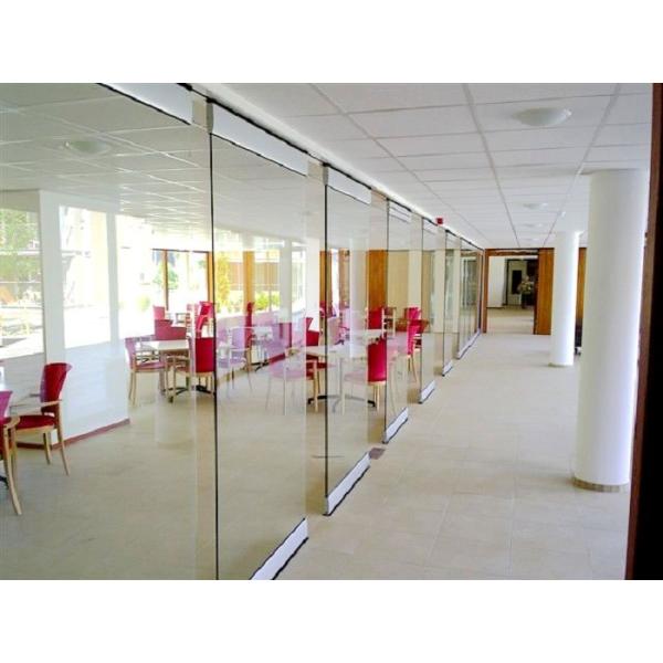 Aluminum Sliding Doors / Collapsing Aluminum Sliding Partition Walls Easy Installation