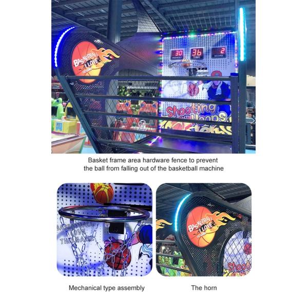 Hardware Luxury Basketball Machine Adult Indoor Coin Operated Basketball  Game