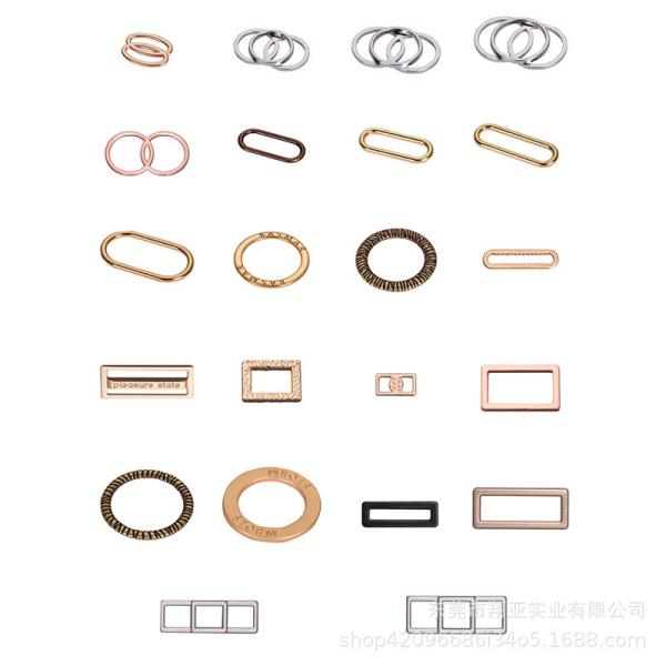 Niris Lingerie Hot sale bikini closure gold plated swimwear accessories metal tag