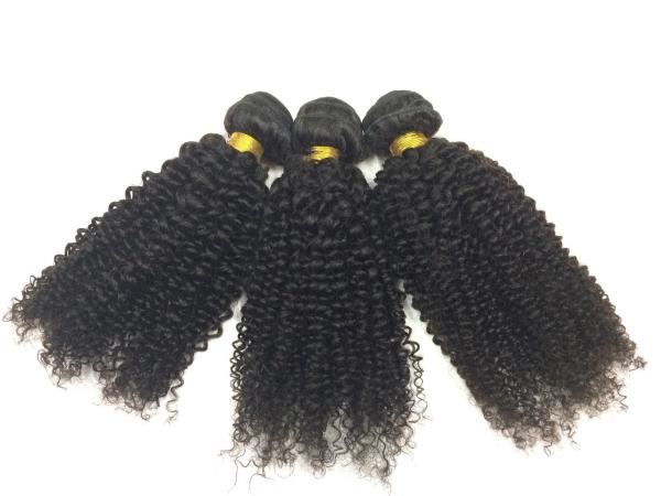 Factory Free Shipping Hot  Sell Unprocessed Natural Color Virgin Mongolia Hair Kinky Curl With Lace Closure And Frontals